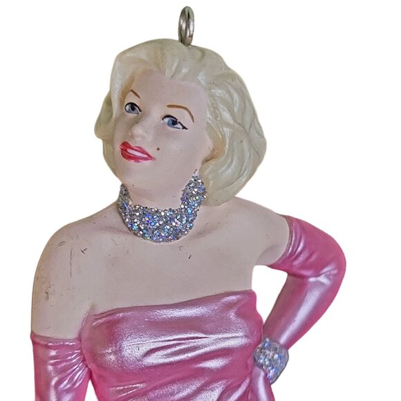 Hallmark Marilyn Monroe 1997 Vintage Keepsake Ornament Pink Gown Christmas Tree - Picture 12 of 13